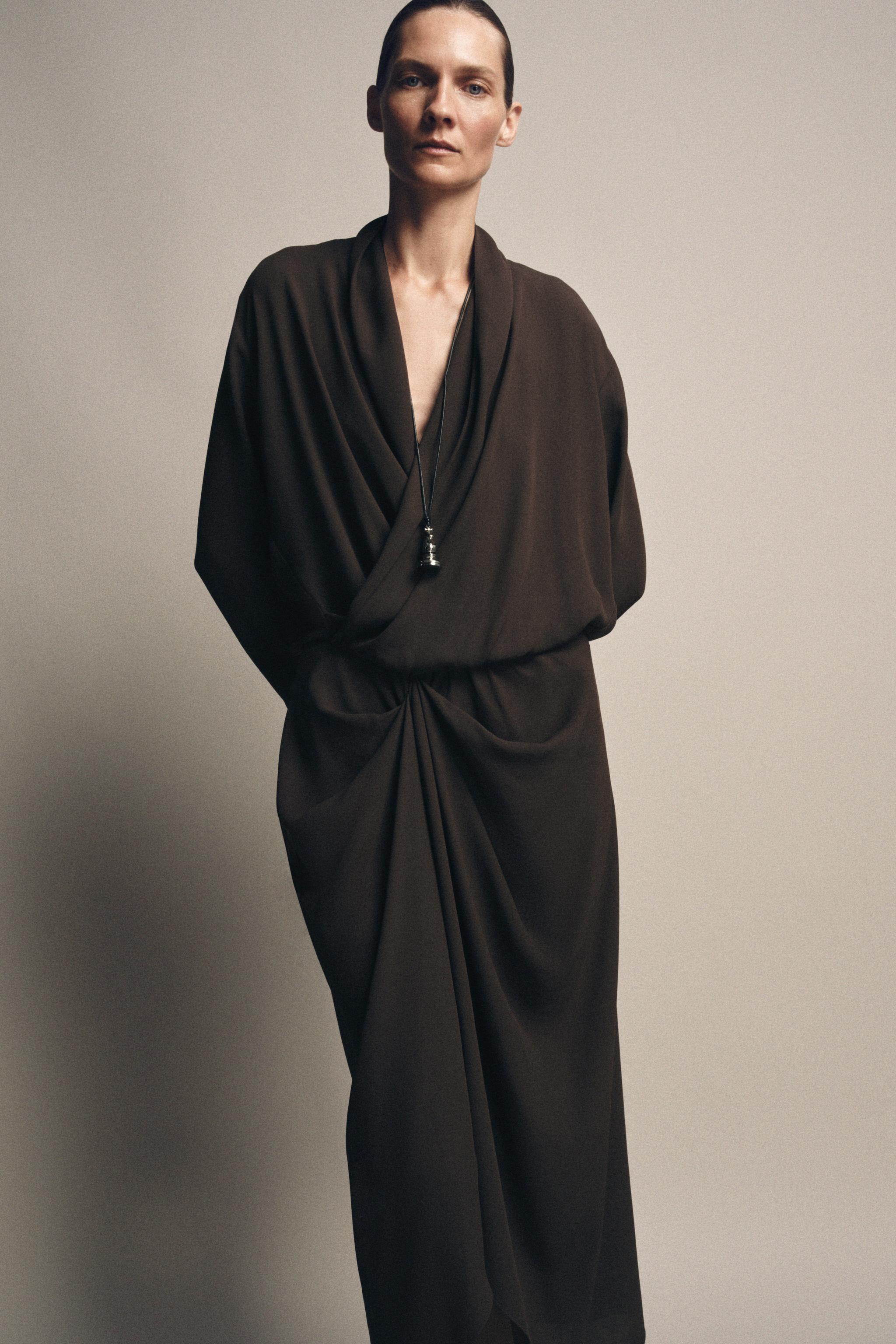 ZW COLLECTION DRAPED DRESS